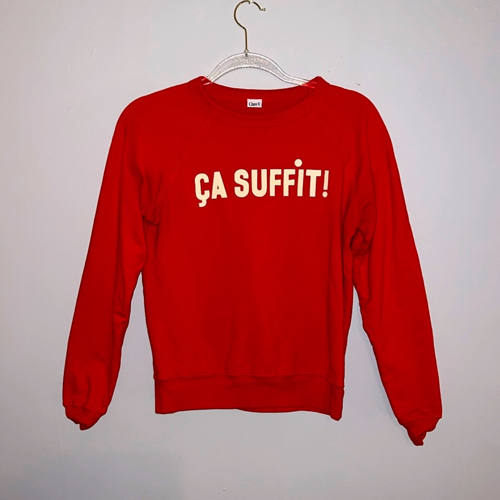 Clare V. Red sweatshirt
